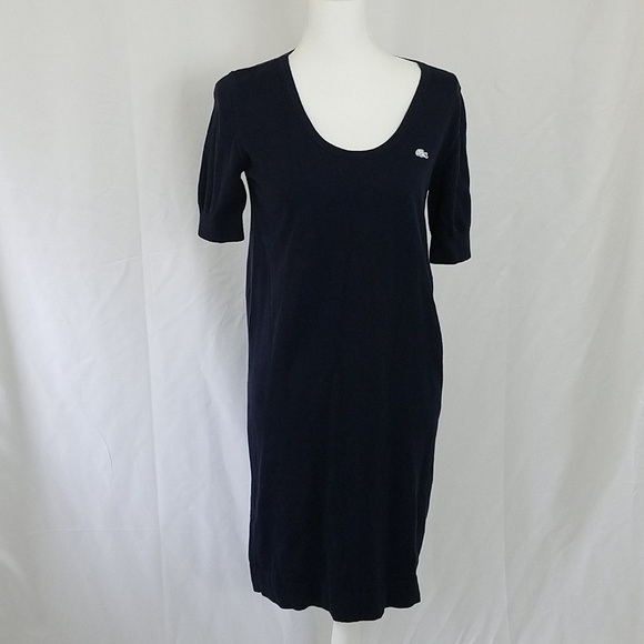Lacoste Navy Sweater Dress 36 - Picture 1 of 9